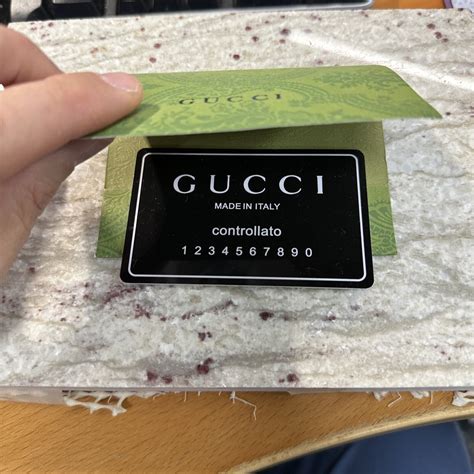 fake gucci tape|gucci authenticity card.